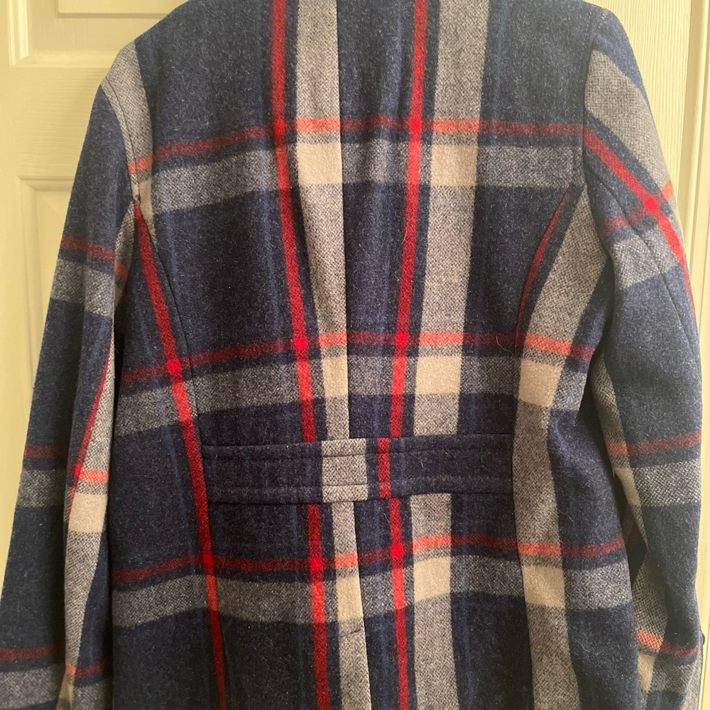 American Eagle Outfitters Blue and Red Plaid Jacket